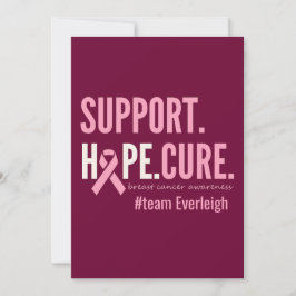 Brustkrebs Benutzerdefinierte personalisierte Einl Einladung