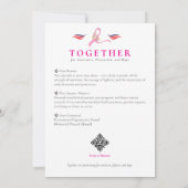 Brustkrebs-Bewusstsein 15-monatiger Multifunktions (Rückseite)