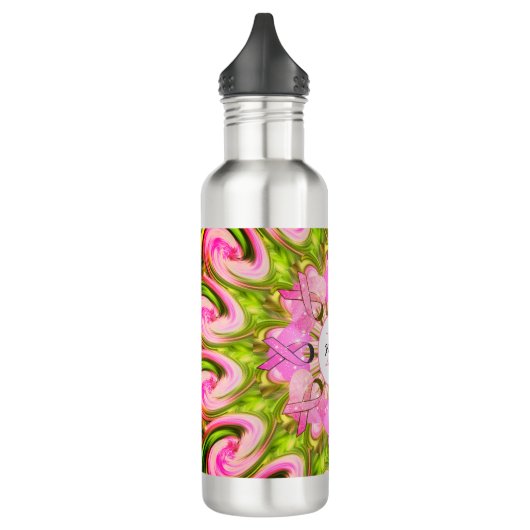 Brustkrebs Bewusstsein 24oz Wasserflasche Edelstahlflasche (Links)