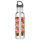 Brustkrebs Bewusstsein 24oz Wasserflasche Edelstahlflasche (Rückseite)