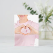 Brustkrebs Bewusstsein 2 Postkarte (Stehend Vorderseite)