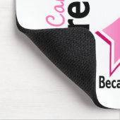 Brustkrebs-Bewusstsein 5 Mousepad (Ecke)