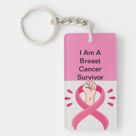 Brustkrebs-Bewusstsein Akryllischer Schlüsselanhän Schlüsselanhänger