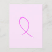 Brustkrebs-Bewusstsein Anpassbare Postkarte (Vorderseite)