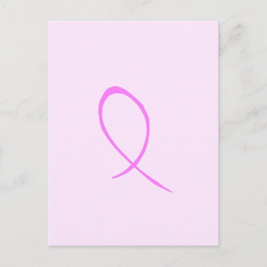 Brustkrebs-Bewusstsein Anpassbare Postkarte (Vorderseite)