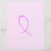 Brustkrebs-Bewusstsein Anpassbarer Flyer (Vorne)