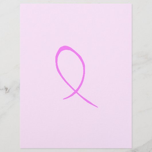 Brustkrebs-Bewusstsein Anpassbarer Flyer (Vorne)