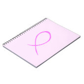 Brustkrebs-Bewusstsein anpassbares Notebook Notizblock (Linke Seite)