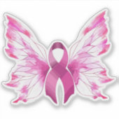 Brustkrebs-Bewusstsein Aufkleber (Vorderseite)