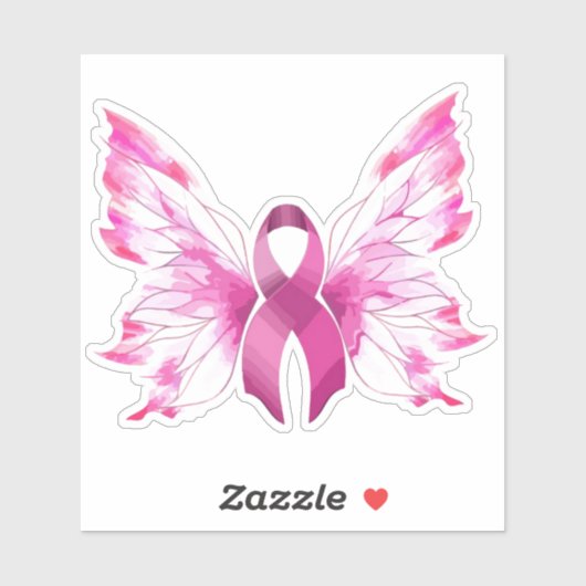 Brustkrebs-Bewusstsein Aufkleber (Blatt)