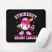 Brustkrebs-Bewusstsein Baseball-Drip P Mousepad (Mit Mouse)