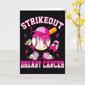 Brustkrebs-Bewusstsein Baseball-Tropf P Karte (Gelbe Blume)