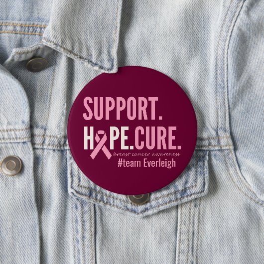 Brustkrebs-Bewusstsein Benutzerdefinierter Persona Button (Beispiel)