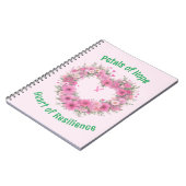 Brustkrebs-Bewusstsein Blumenkohl Notizblock (Linke Seite)