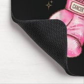 Brustkrebs-Bewusstsein Boxhandschuh im Oktober Wir Mousepad (Ecke)