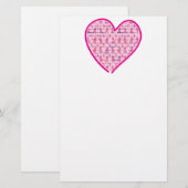 Brustkrebs-Bewusstsein Briefpapier (Vorne/Hinten)