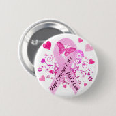 Brustkrebs-Bewusstsein Button (Vorne & Hinten)
