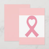 Brustkrebs-Bewusstsein Dankeskarte (Vorne/Hinten)