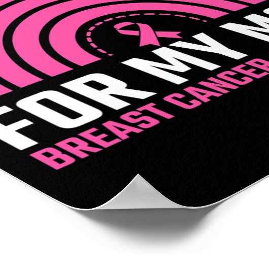 Brustkrebs-Bewusstsein der Multifunktionsleiste Ic Poster (Ecke)