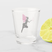 Brustkrebs-Bewusstsein der Mütter Schnapsglas (Rückseite)