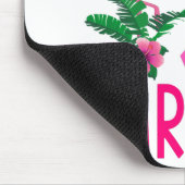 Brustkrebs-Bewusstsein des Kriegers Flamingo-T - S Mousepad (Ecke)