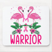 Brustkrebs-Bewusstsein des Kriegers Flamingo-T - S Mousepad (Vorne)