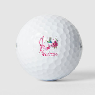 Brustkrebs-Bewusstsein des Kriegers Hummingbird Golfball