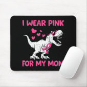 Brustkrebs Bewusstsein Dinosaurier Kinder ich trag Mousepad (Mit Mouse)
