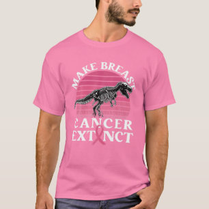 Brustkrebs-Bewusstsein Dinosaurier machen Krebs Ex T-Shirt