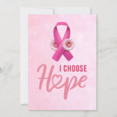 Brustkrebs-Bewusstsein Einladung (Vorderseite)