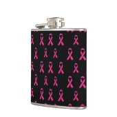 Brustkrebs-Bewusstsein Flachmann (Links)