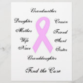 Brustkrebs-Bewusstsein Flyer (Vorne)