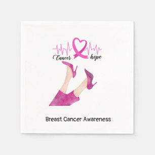 Brustkrebs Bewusstsein Frieden Liebe heilen rosa Serviette