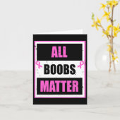 Brustkrebs Bewusstsein Funny All Breast Problem t Karte (Gelbe Blume)