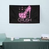 Brustkrebs-Bewusstsein für den Crush Bling Pink Ri Banner (Messeveranstaltung)