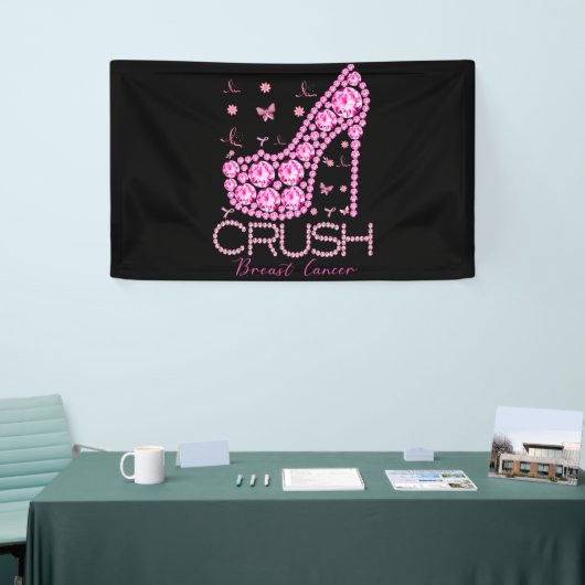 Brustkrebs-Bewusstsein für den Crush Bling Pink Ri Banner (Messeveranstaltung)