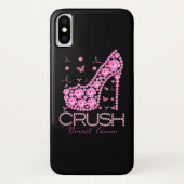 Brustkrebs-Bewusstsein für den Crush Bling Pink Ri Case-Mate iPhone Hülle (Rückseite)