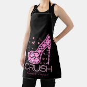 Brustkrebs-Bewusstsein für den Crush Bling Pink Ri Schürze (InSitu)