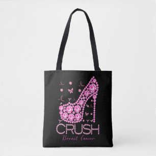 Brustkrebs-Bewusstsein für den Crush Bling Pink Ri Tasche