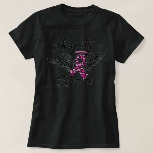 Brustkrebs-Bewusstsein für Frauen rosa Ribbon-Wut T-Shirt (Design vorne)