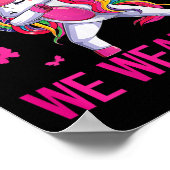 Brustkrebs-Bewusstsein für Kleinkinder Kinder Unic Poster (Ecke)