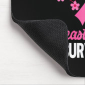 Brustkrebs Bewusstsein für unzerbrechlichen Brustk Mousepad (Ecke)