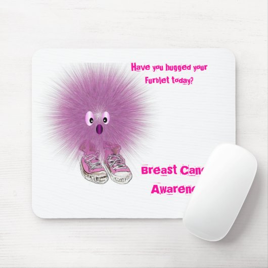 Brustkrebs-Bewusstsein, Furblet Mousepad (Mit Mouse)