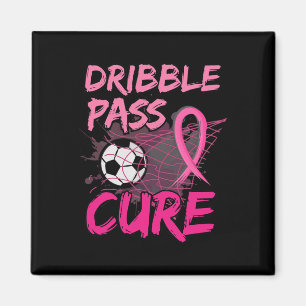 Brustkrebs-Bewusstsein Fußball Pink Für Jungen Kin Magnet