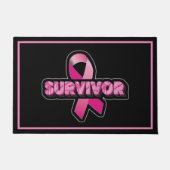 Brustkrebs-Bewusstsein Fußmatte (Vorderseite)