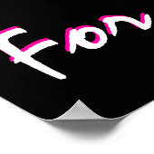 Brustkrebs-Bewusstsein Gebet Hände Poster (Ecke)