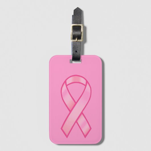Brustkrebs-Bewusstsein Gepäckanhänger (Vorderseite Vertikal)