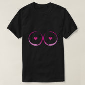 Brustkrebs-Bewusstsein Gerettet Tatas T-Shirt (Design vorne)