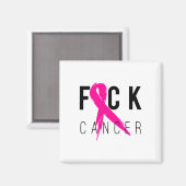 Brustkrebs Bewusstsein Geschenk Retro gestört 2 Magnet (Vorderseite/Rückseite)