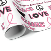 Brustkrebs-Bewusstsein Geschenkpapier (Rolleneckpunkt)